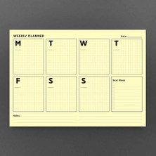 Bi'aldım Ikili Planlayıcı Set - Sarı Sayfalar Haftalık Planlama & Aylık Planlama Not Defteri