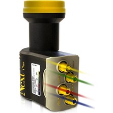 Next Lnb Dörtlü Santral (Quattro) Gold 0.1db 3D 4K Next Plus