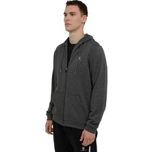 Lumberjack M SN72 Basic Full Hoodie Antrasit Erkek Günlük Sweatshirts 100003018 Gri