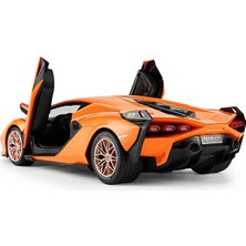 Rastar 1:14 Lamborghini Sian Fkp 37 Işıklı Uzaktan Kumandalı Araba 36 Cm. - Turuncu