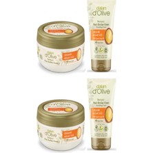 Dalan D Olive 300 Ml+60 ml Organik Argan Yağlı Krem Avantajı Paket x 2 Set