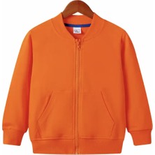 Amor Man Kolej Yaka 3 Iplik Şardonlu Tam Fermuarlı % 100 Pamuk  Tam Kışlık Erkek Çocuk Kolej Sweatshirt-Ceket