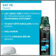 Garnier Men Saf ve Temiz Aerosol Erkek Deodorant 150 ml