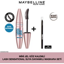 Maybelline Mini Jel Göz Kalemli Lash Sensational Suya Dayanıklı Maskara Seti