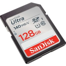 Sandisk Ultra 128GB 140MB/S Sdhc/sdxc Class 10 Uhs-I Hafıza Kartı SDSDUNB-128G-GN6IN