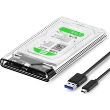 Qgeem QG-ST05 2.5" HDD Sata Harddisk Veri Aktarım Kutusu 10 Gbps Uasp Micro Usb-B 3.0