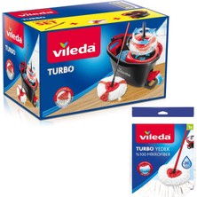 Vileda Turbo 2x1 Pedallı Temizlik Seti + Turbo Üçgen Mikrofiber Yedek Paspas