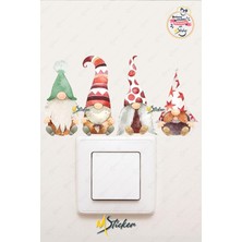 Msticker Yeni Yıl Sevimli Cüceler Sticker - Yılbaşı Stickerı Cüceler