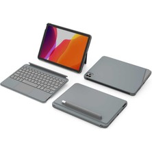 Wiwu Apple iPad 10.2 2021 (9.nesil) Wiwu Combo LED Işıklı Magnetik Standlı Klavyeli Kılıf