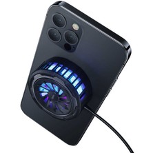 Benks W07 2 In 1 Magnetic Rgb Telefon Soğutucu Fan & Magsafe Şarj Aygıtı 15W Kablosuz Şarj Aleti