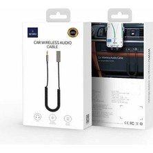 Wiwu YP04 3.5 mm Spiral Kablosuz Aux Kablo 170 cm Wireless Audio Ses Kablosu Bluetooth V5.1