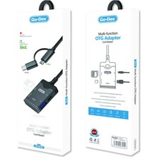 Go Des GD-DK106 5 In 1 Type-C / Micro Otg USB & Sd Hafıza Kart Okuyucu
