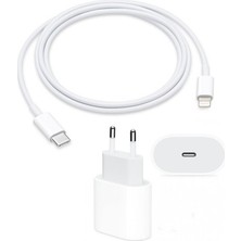 Teknoşık Apple iPhone Usb-C 20W Adaptör ve 1m Şarj Kablosu-3. Nesil Şarj Adaptörü ve Kablo