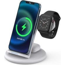 Wiwu Power Air 3 In 1 Kablosuz Şarj Standı iPhone & Airpods & Apple Watch Wireless Şarj Istasyonu