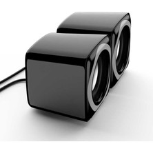 Soaiy Sa-C5 USB Kablolu Speaker Hoparlör Stereo Bilgisayar Hoparlörü 3.5 mm Jack Girişli