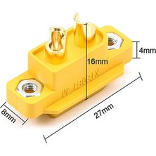 Roba XT60 Montaj Tip Erkek Konnektör Soket Lipo Pil Batarya Bağlantı