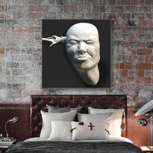 SML Tablo Duvardan Çıkan Alçı Heykel Kanvas Tablo