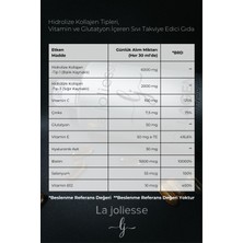 La Joliesse Liquid Collagen Hidrolize Balık Kolajeni Tip 1 /tip 3 Hyalüronik Asit 30 ml x 30 Şase Karışık Meyve Aromalı