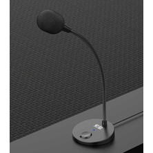 Soaiy Mk2 Mikrofon USB Girişli Masaüstü Mikrofon - Esnek Uzun Kollu - Tak & Çalıştır