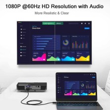 Qgeem QG-HD28 DVI To Display Port Kablo 183 cm 1080P Full Hd 60Hz Görüntü Aktarım Kablosu