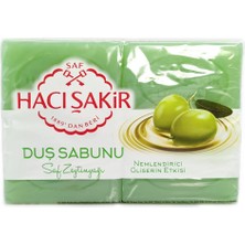 Hacı Şakir Saf Zeytinyağı Gliserinli Duş Sabunu 4x125 gr VB770 Nemlendirici Etkisiyle Doğal Temizlik