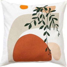 IKEA Kırlent Kılıfı, Çok Renkli Meridyendukkan Geometrik Desenli 50X50 cm Ev Dekorasyonu