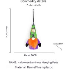 Douler Halloween Cadılar Bayramı Süsleme Parlayan Cüce Yaşlı Adam Asma Süs 4 Takım (Yurt Dışından)