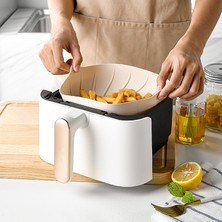 Lyle 2 Adet 23cm Yui / Xiaomi / Philips / Kumtel Uyumlu Air Fryer Silikon Kalıp - Bej (Yurt Dışından)