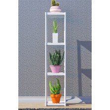 Armarks 4 Raflı Saksılık, Kış Bahçesi, Dekoratif Plastik Çiçeklik, Çiçek Saksı Standı