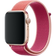 Pazariz Apple Watch Uyumlu 2 3 4 5 38 mm 40 mm Hasır Dokuma Spor Kordon