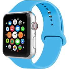 Pazariz Apple Watch Uyumlu Kordon 2 3 4 5 Seri 42 mm ve 44 mm Silikon Kordon Kayış