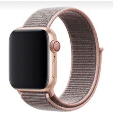 Pazariz Apple Watch Uyumlu 1-2-3-4-5-6-7-Se Serisi Uyumlu 42 mm 44 mm 45 mm Rose Gold Spor Kordon
