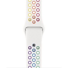 Pazariz Apple Watch Uyumlu Kordon 2 3 4 5 Seri 38 mm ve 40 mm Silikon Kordon Kayış