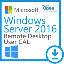 Microsoft Windows Server 2016 Remote Desktop Services Device 50 Dijital Lisans Bireysel Kurumsal