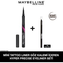 Maybelline Mini Jel Göz Kalemli Hyper Precise All Day Eyeliner Seti - 701 Matte Onyx