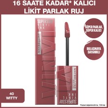 Maybelline Mini Jel Göz Kalemli Vinyl Ink Uzun Süre Kalıcı Likit Parlak Ruj Seti - 40 Witty