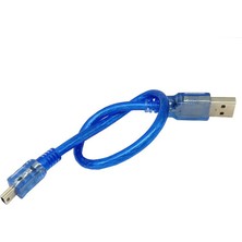 Roba 30CM Mini USB Kablo Mavi 480 Mbps USB 2.0 Hot Swap