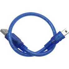 Roba 30CM Mini USB Kablo Mavi 480 Mbps USB 2.0 Hot Swap