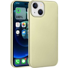 Gpack Apple iPhone 14 Kılıf Renkli Lüx Korumalı Premier Mat Silikon+Nano Gold