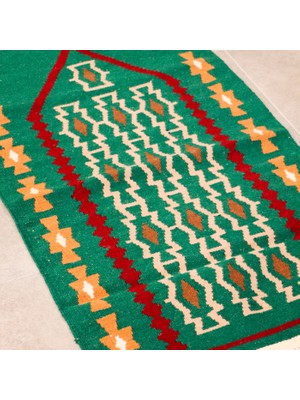 Bi.te Rich Kilim Seccade - 120 x 67 cm - Kök Boya - El Işçiliği (S002)