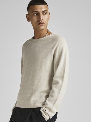 Jack & Jones Düz Renk Bisiklet Yaka Triko-Hill-12157321