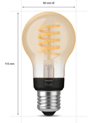 Philips Hue WA 7W A60 Filament Ampul E27 - Beyaz Ambiyans