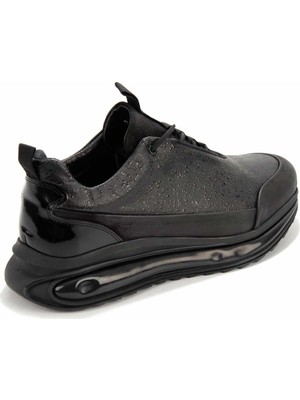 Bambi Siyah Leather Erkek Sneaker E01604101503