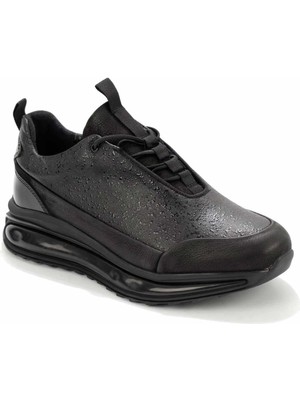 Bambi Siyah Leather Erkek Sneaker E01604101503