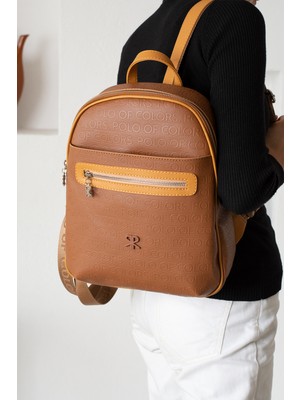 Impolo Maya Taba Sırt  Kadın Çanta 35X28 Ebat