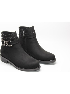 Lady Park Ladypark Kaymaz Kauçuk Taban Toka Detay Fermuarlı Kadın Bot