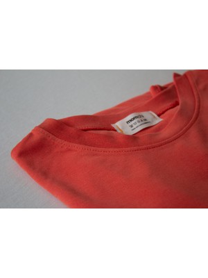 Momchi Orange Fillet Bambu Penye Crop T-Shirt