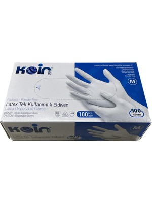 Koin Smhlatex Pudrasız Beyaz Eldiven