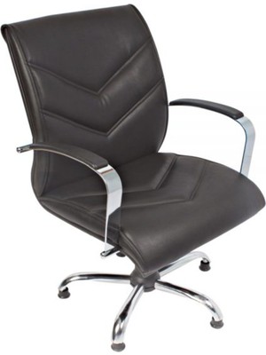 Bubu Home Karizma  Nikelaj Kollu  Deri Misafir Bekleme  Koltuğu