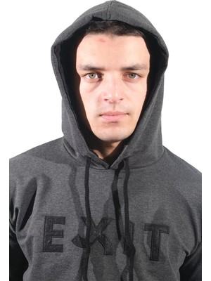 Daniel Milano  Erkek Exıt Kanguru Füme Kapüşonlu SWEATSHIRT-906